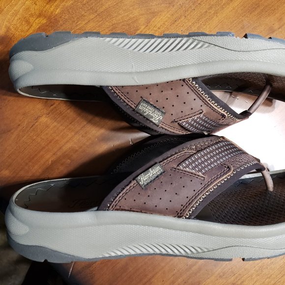 FLORSHEIM men\'s BRAND NEW shoes TREADLITE THONG sandals 10 Never worn brown main image 7